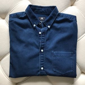 H&M Button Down (soft, like denim material)